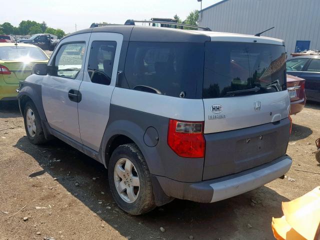 5J6YH28504L025762 - 2004 HONDA ELEMENT EX SILVER photo 3