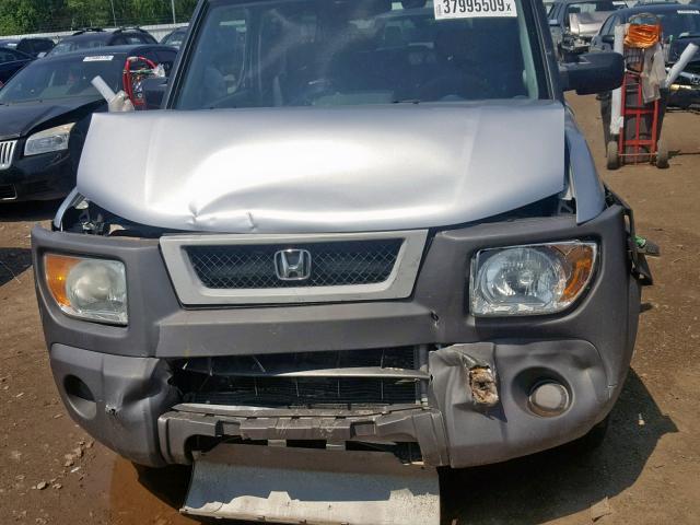 5J6YH28504L025762 - 2004 HONDA ELEMENT EX SILVER photo 7