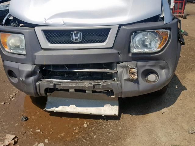 5J6YH28504L025762 - 2004 HONDA ELEMENT EX SILVER photo 9