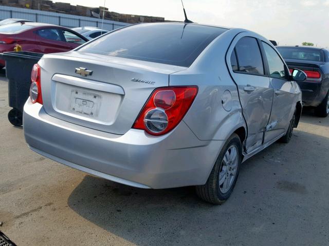 1G1JA5SH6C4219357 - 2012 CHEVROLET SONIC LS SILVER photo 4