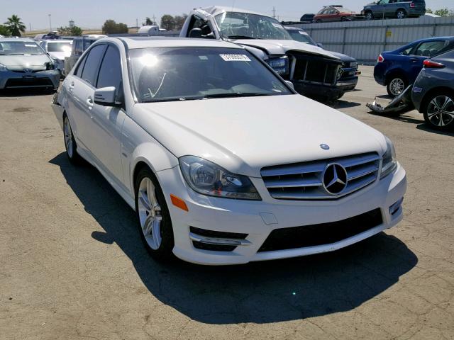 WDDGF4HB7CR213348 - 2012 MERCEDES-BENZ C 250 WHITE photo 1