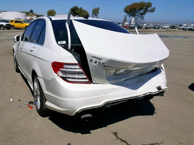 WDDGF4HB7CR213348 - 2012 MERCEDES-BENZ C 250 WHITE photo 3