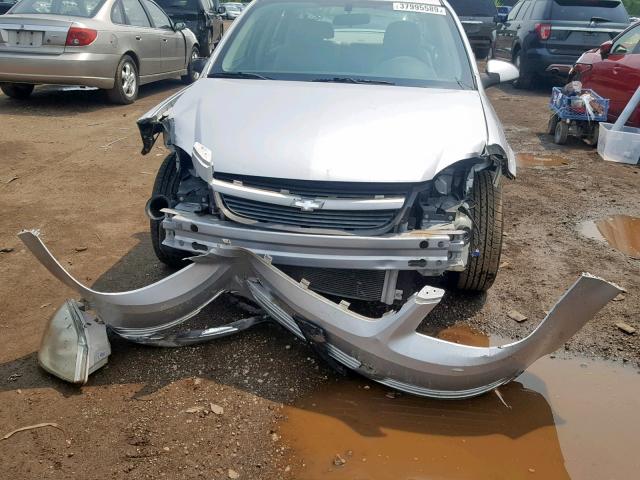 1G1AL58F487161528 - 2008 CHEVROLET COBALT LT SILVER photo 9