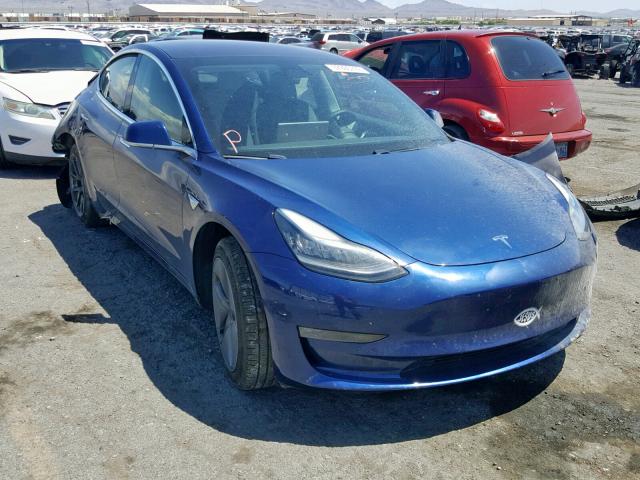 5YJ3E1EAXJF032561 - 2018 TESLA MODEL 3 BLUE photo 1