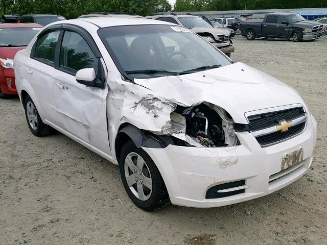 KL1TD5DE3AB088463 - 2010 CHEVROLET AVEO LS WHITE photo 1