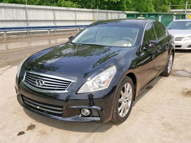 JN1CV6AR9DM750190 - 2013 INFINITI G37 BLACK photo 2