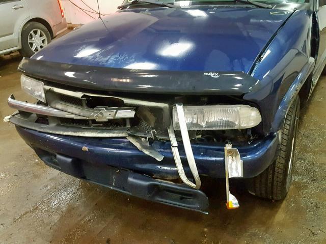 1GCCS14581K141133 - 2001 CHEVROLET S TRUCK S1 BLUE photo 9