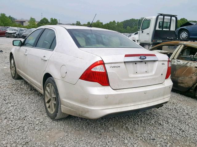 3FAHP0JA8CR179565 - 2012 FORD FUSION SEL WHITE photo 3