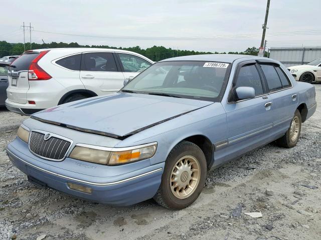 2MELM75W1VX660966 - 1997 MERCURY GRAND MARQ BLUE photo 2