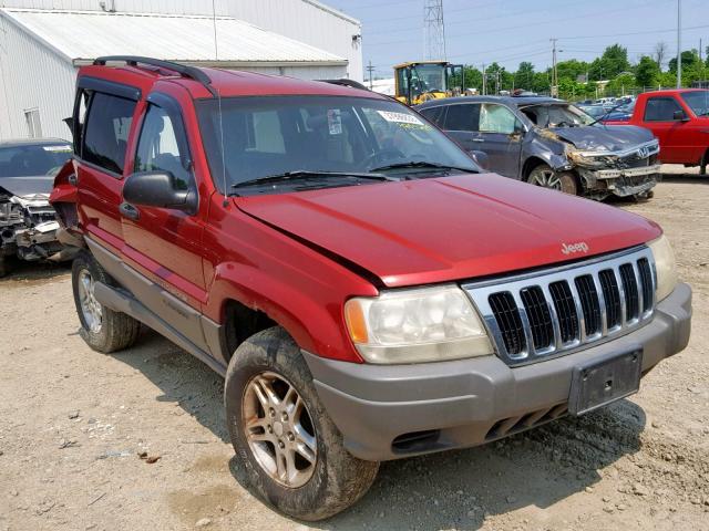 1J4GW48S42C169265 - 2002 JEEP GRAND CHER RED photo 1