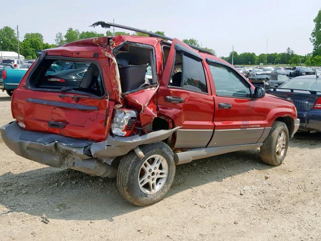 1J4GW48S42C169265 - 2002 JEEP GRAND CHER RED photo 9