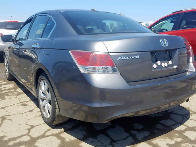 1HGCP36838A050177 - 2008 HONDA ACCORD EXL GRAY photo 3