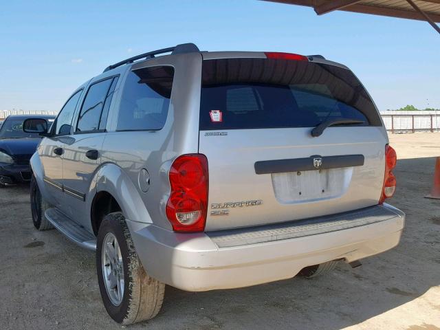 1D8HD48K67F566922 - 2007 DODGE DURANGO SL SILVER photo 3