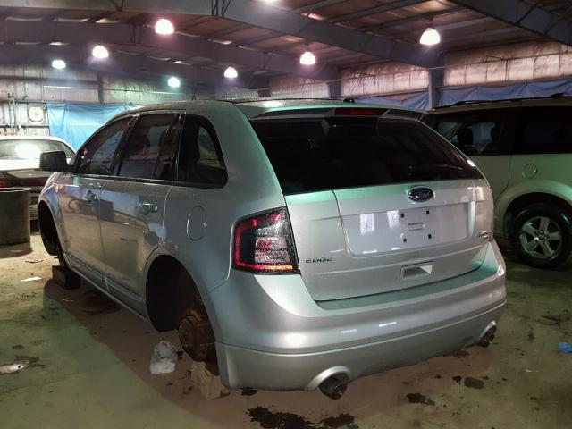 2FMDK40CX9BA90875 - 2009 FORD EDGE SPORT SILVER photo 3