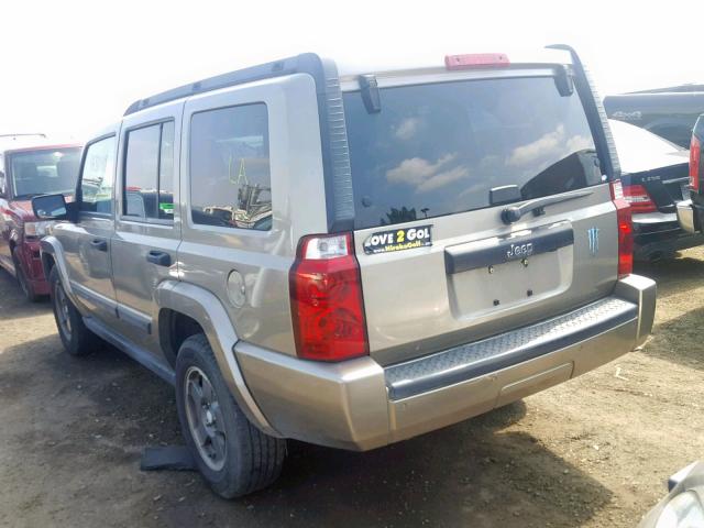 1J8HH48K56C203331 - 2006 JEEP COMMANDER GOLD photo 3