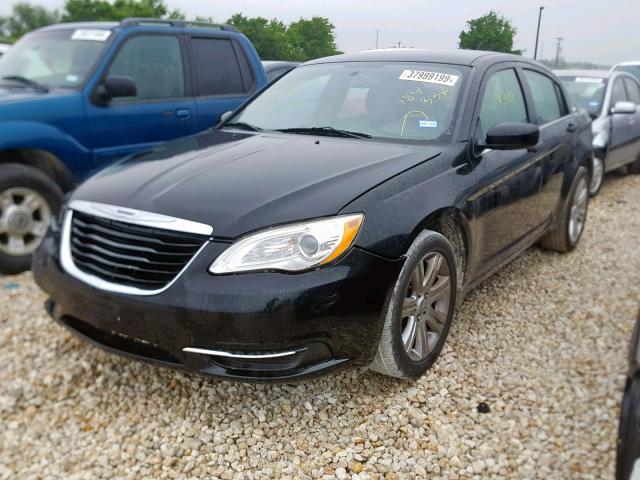 1C3CCBAB1CN184330 - 2012 CHRYSLER 200 LX BLACK photo 2