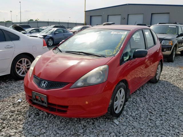 JHMGE88279S007452 - 2009 HONDA FIT RED photo 2