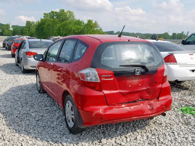 JHMGE88279S007452 - 2009 HONDA FIT RED photo 3