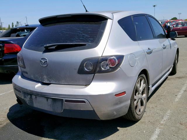 JM1BK143071701333 - 2007 MAZDA 3 HATCHBAC SILVER photo 4