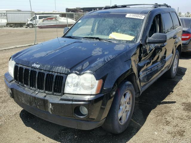 1J8HR48P47C525548 - 2007 JEEP GRAND CHER BLACK photo 2