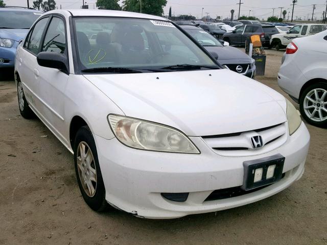 1HGEN26404L000485 - 2004 HONDA CIVIC GX WHITE photo 1