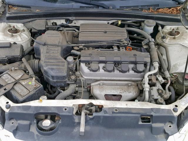 1HGEN26404L000485 - 2004 HONDA CIVIC GX WHITE photo 7