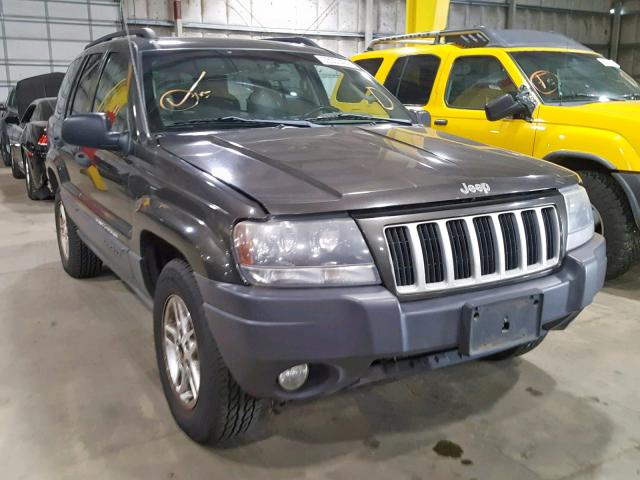 1J4GW48N24C378906 - 2004 JEEP GRAND CHER GRAY photo 1