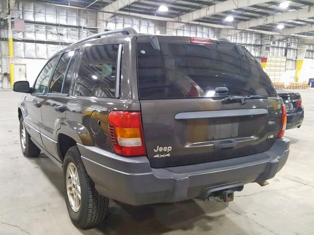 1J4GW48N24C378906 - 2004 JEEP GRAND CHER GRAY photo 3