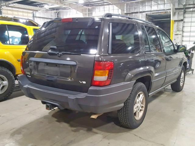 1J4GW48N24C378906 - 2004 JEEP GRAND CHER GRAY photo 4