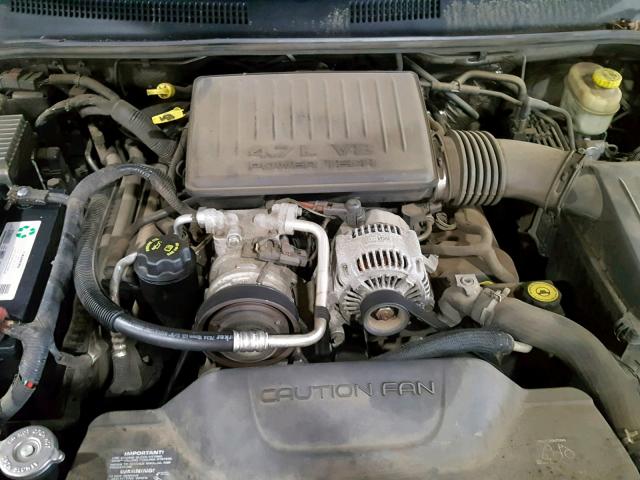 1J4GW48N24C378906 - 2004 JEEP GRAND CHER GRAY photo 7