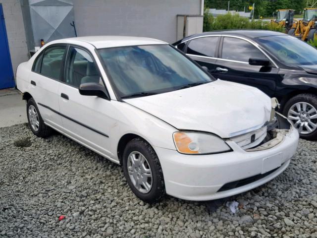 1HGES15281L071240 - 2001 HONDA CIVIC DX WHITE photo 1