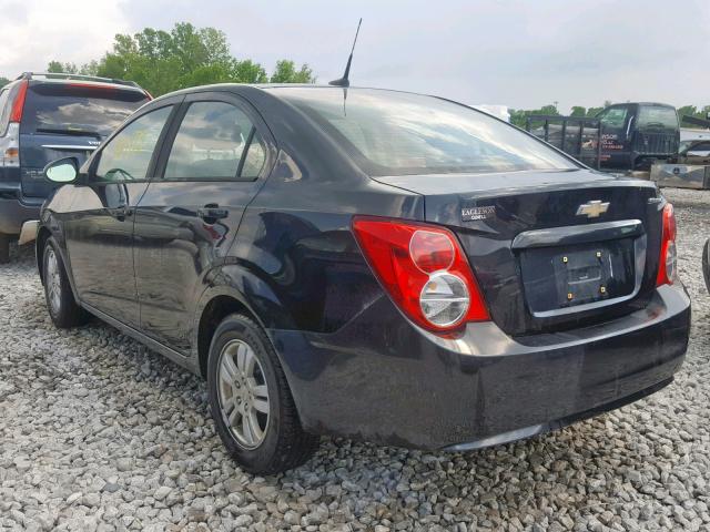 1G1JA5SH3C4154340 - 2012 CHEVROLET SONIC LS BLACK photo 3