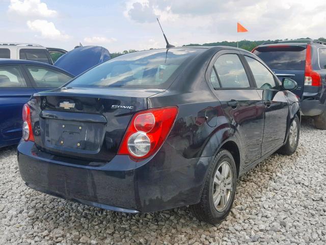 1G1JA5SH3C4154340 - 2012 CHEVROLET SONIC LS BLACK photo 4