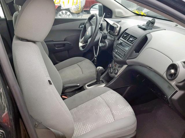 1G1JA5SH3C4154340 - 2012 CHEVROLET SONIC LS BLACK photo 5