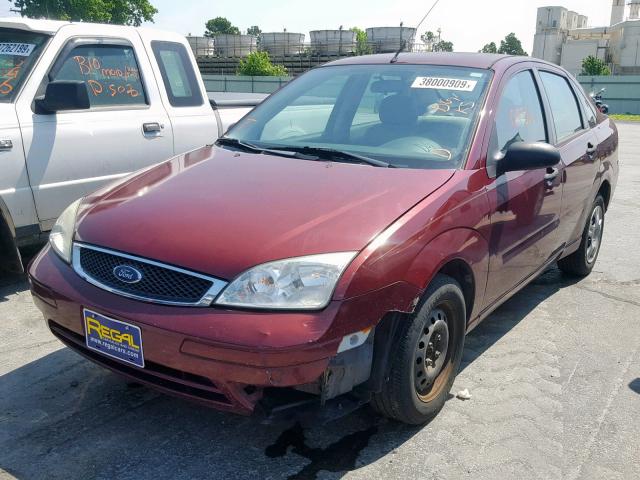 1FAFP34N77W283247 - 2007 FORD FOCUS ZX4 MAROON photo 2