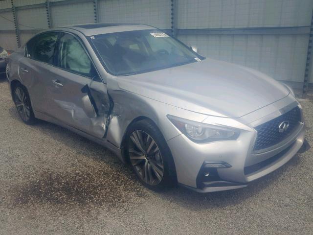 JN1EV7AP8KM510641 - 2019 INFINITI Q50 LUXE SILVER photo 1