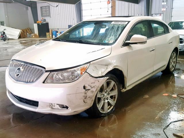 1G4GD5EG4AF142531 - 2010 BUICK LACROSSE C WHITE photo 2