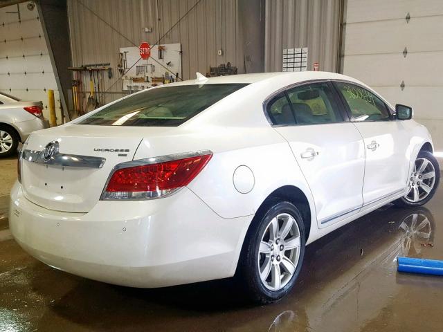 1G4GD5EG4AF142531 - 2010 BUICK LACROSSE C WHITE photo 4