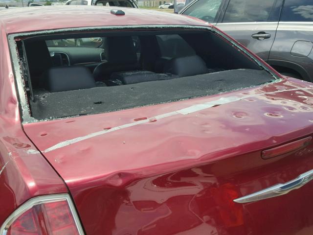 2C3CCAAGXDH732986 - 2013 CHRYSLER 300 MAROON photo 9