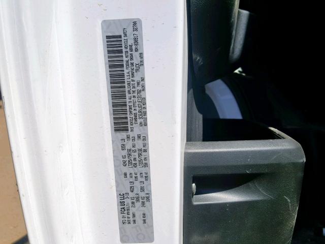 3C6URVJG7JE131782 - 2018 RAM PROMASTER 白色 照片 10