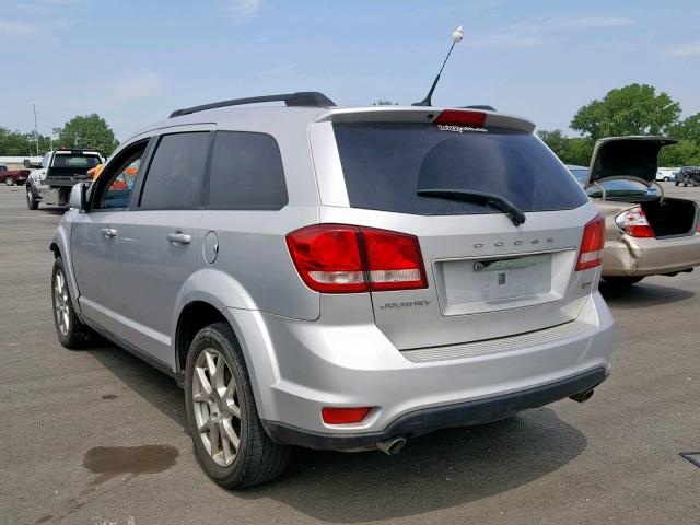 3D4PG1FG3BT540777 - 2011 DODGE JOURNEY MA SILVER photo 3