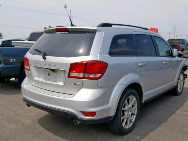 3D4PG1FG3BT540777 - 2011 DODGE JOURNEY MA SILVER photo 4