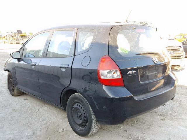 JHMGD384X8S030570 - 2008 HONDA FIT BLACK photo 3