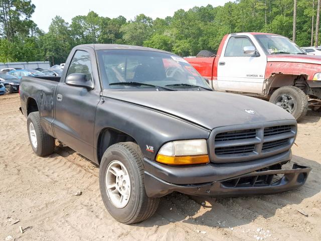 1B7FL26X5YS681208 - 2000 DODGE DAKOTA BLACK photo 1