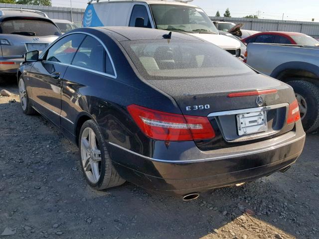 WDDKJ5KB7CF139860 - 2012 MERCEDES-BENZ E 350 BLACK photo 3