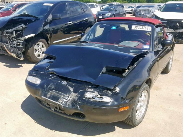 JM1NA3537T0707995 - 1996 MAZDA MX-5 MIATA BLACK photo 2