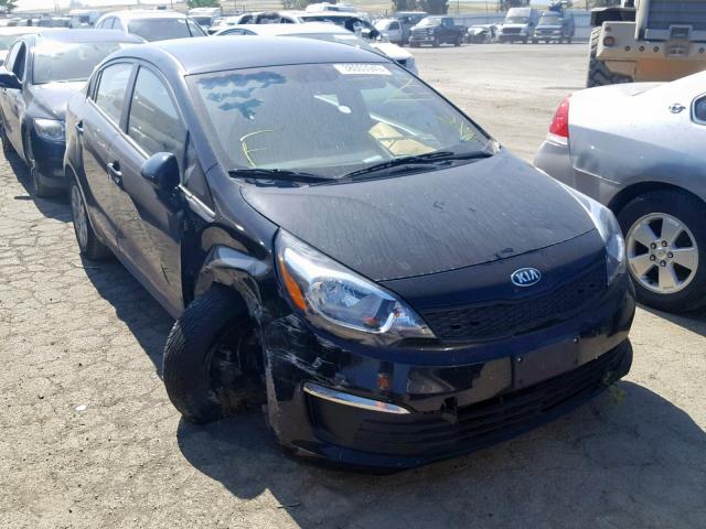 KNADM4A34H6027536 - 2017 KIA RIO LX BLACK photo 1