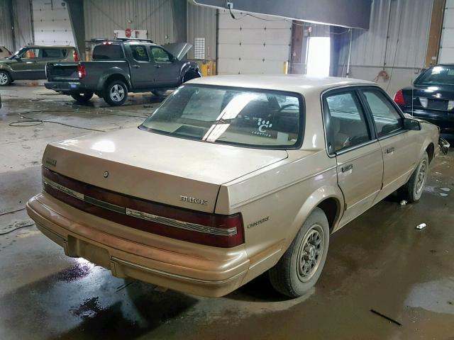 1G4AG55M2R6499284 - 1994 BUICK CENTURY SP BEIGE photo 4