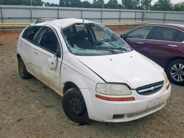 KL1TD66676B646852 - 2006 CHEVROLET AVEO BASE Ақ фото 1