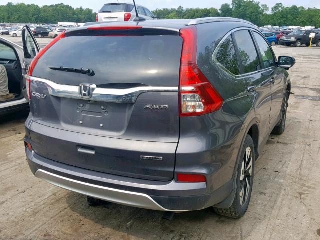 5J6RM4H95GL013299 - 2016 HONDA CR-V TOURI GRAY photo 4